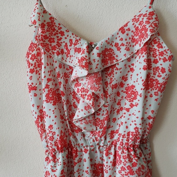 Blue and coral dress size M - Picture 2 of 5